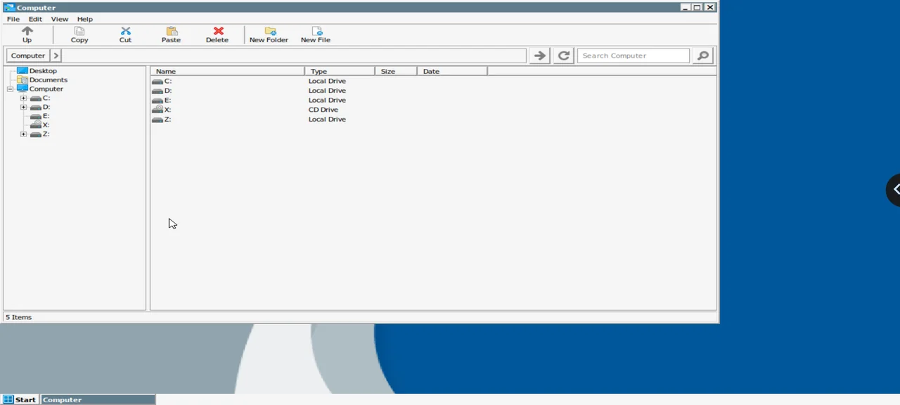 View of the main page of winlator